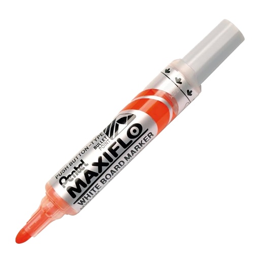 Rotulador para pizarra blanca Pentel Maxiflo MWL5M naranja punta media