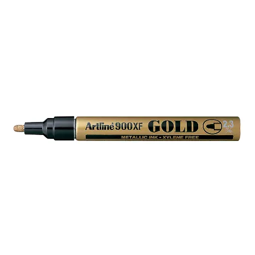 Rotulador permanente Artline 900XF dorado