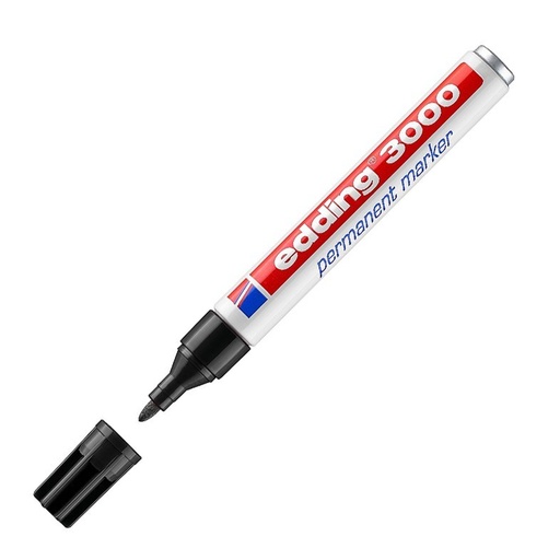 Rotulador permanente Edding 3000 negro