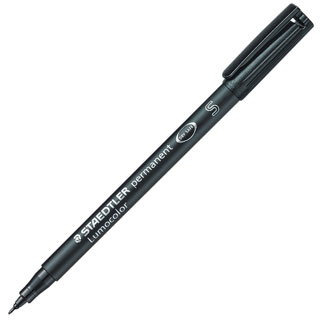 Rotulador permanente Staedtler Lumocolor 313 S negro retroproyección punta superfina 0.4 mm Ref. 313-9