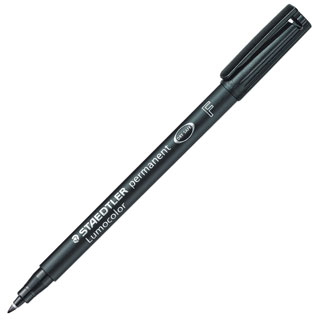 Rotulador permanente Staedtler Lumocolor 318 F negro punta fina 0.6 mm Ref. 318-9