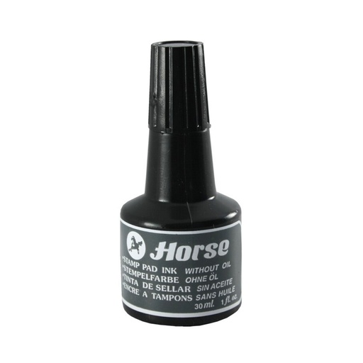 Tinta para tampón negra Horse 30 ml