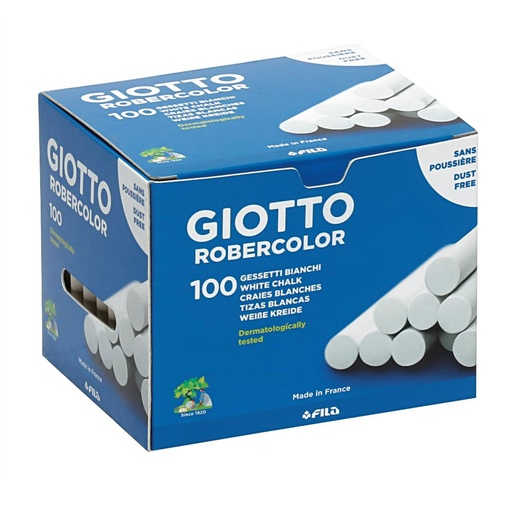 Tizas blancas Robercolor (Caja 100 unidades)