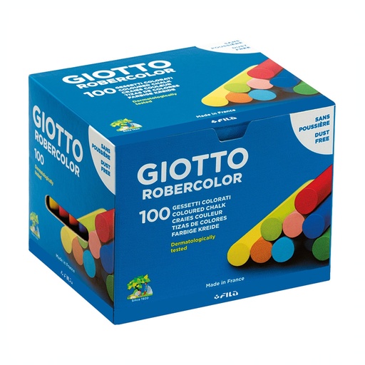 Tizas de colores Robercolor (Caja 100 unidades)