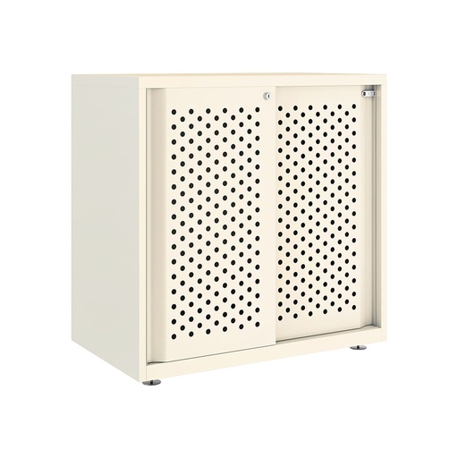 Armario metálico con puerta corredera perforada Bisley Glide 807 x 800 x 470 mm