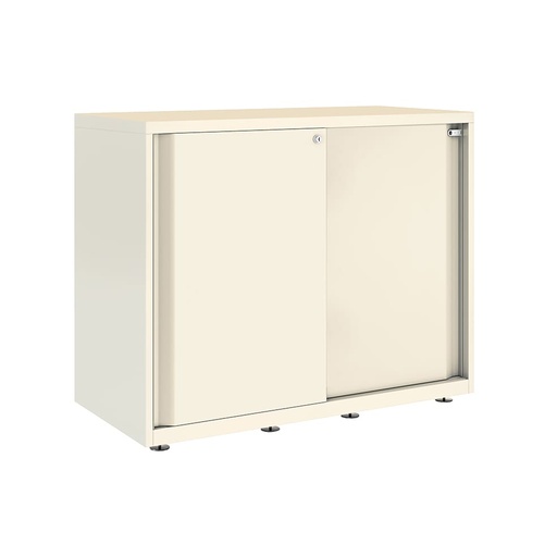 Armario metálico con puerta corredera lisa Bisley Glide 807 x 1000 x 470 mm