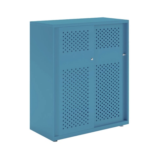Armario metálico con puerta corredera lisa Bisley Glide 1149 x 1000 x 470 mm