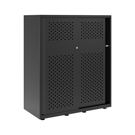 Armario metálico con puerta corredera perforada Bisley Glide 1149 x 1000 x 470 mm