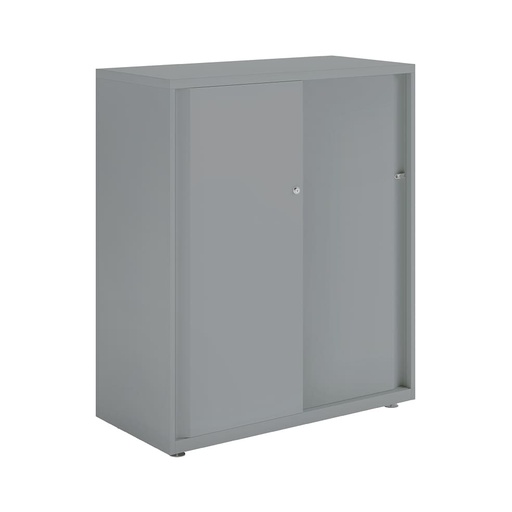 Armario metálico con puerta corredera lisa Bisley Glide 1529 x 1200 x 470 mm