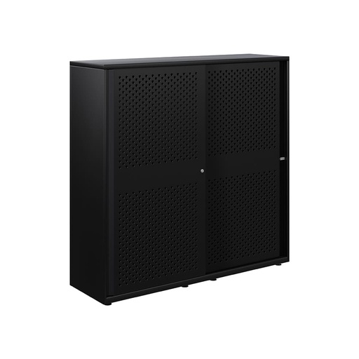 Armario metálico con puerta corredera perforada Bisley Glide 1529 x 1200 x 470 mm
