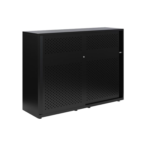 Armario metálico con puerta corredera perforada Bisley Glide 1149 x 1600 x 470 mm