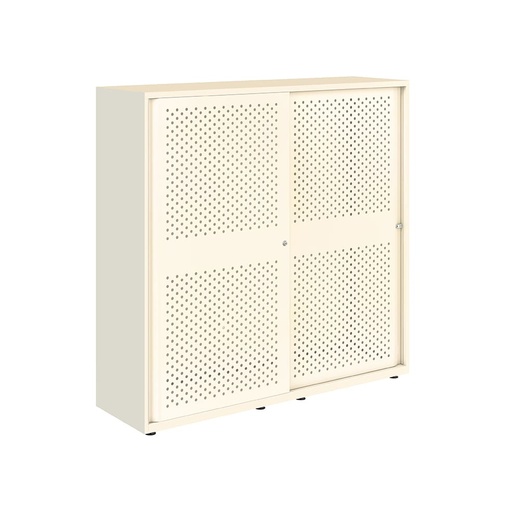 Armario metálico con puerta corredera perforada Bisley Glide 1529 x 1600 x 470 mm