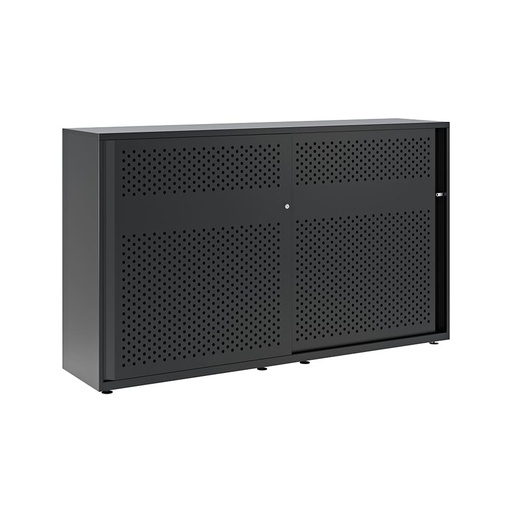 Armario metálico con puerta corredera perforada Bisley Glide 1149 x 2000 x 470 mm