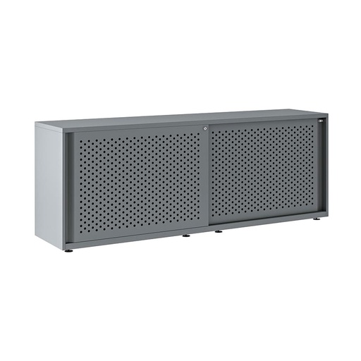 Armario metálico con puerta corredera perforada Bisley Glide 807 x 2400 x 470 mm