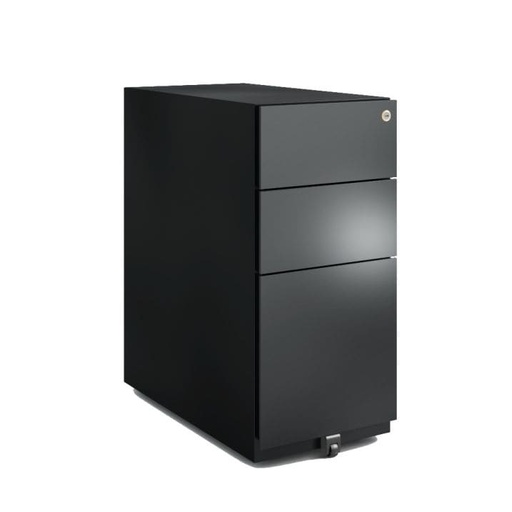 Cajonera móvil Bisley Note con 2 cajones personales y 1 de archivo 645 x 300 x 565 mm NW352M7SSF