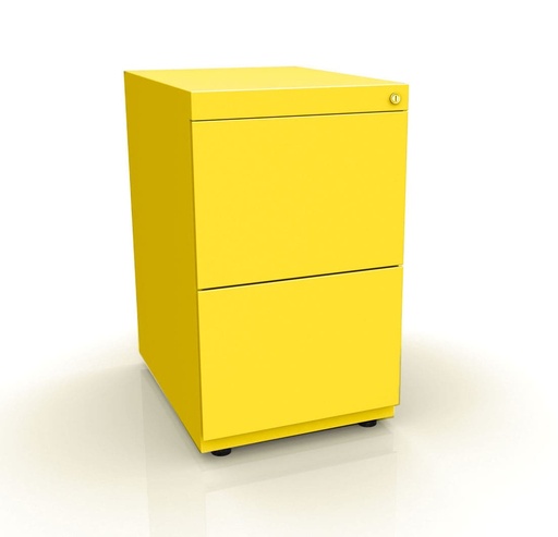 Cajonera fija Bisley Note con 2 cajones de archivo 698 x 420 x 565 mm NWA53G7FF