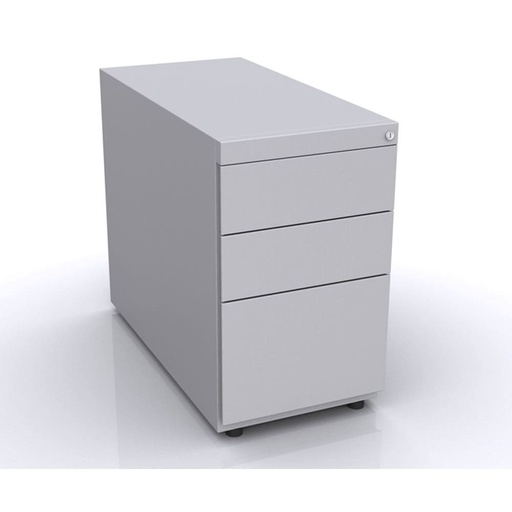 Cajonera fija Bisley Note con 2 cajones personales y uno de archivo 698 x 420 x 775 mm NWA73G7SSF