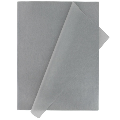 Papel de seda 50 x 75 cm 25 hojas gris Fixo