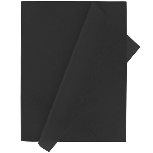 Papel de seda 50 x 75 cm 25 hojas negro Fixo