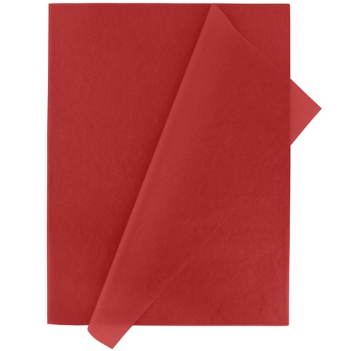 Papel de seda 50 x 75 cm 25 hojas rojo Fixo