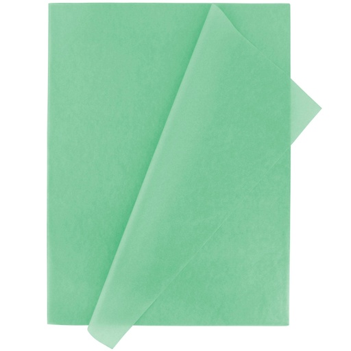 Papel de seda 50 x 75 cm 25 hojas verde claro Fixo