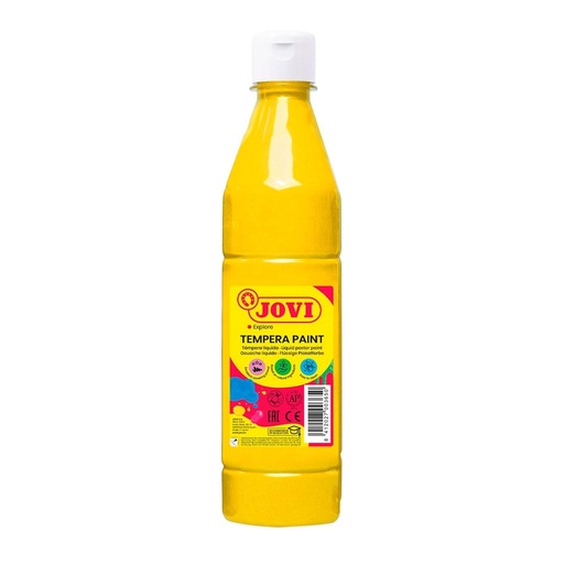 Témpera escolar líquida Jovi 500 ml amarilla