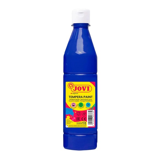 Témpera escolar líquida Jovi 500 ml azul ultramar