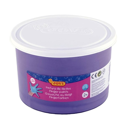 Pintura de dedos Jovi 500 ml violeta uso colectivo o talleres