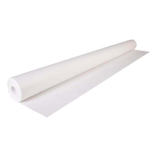 Bobina de papel kraft blanco 1 x 25 m