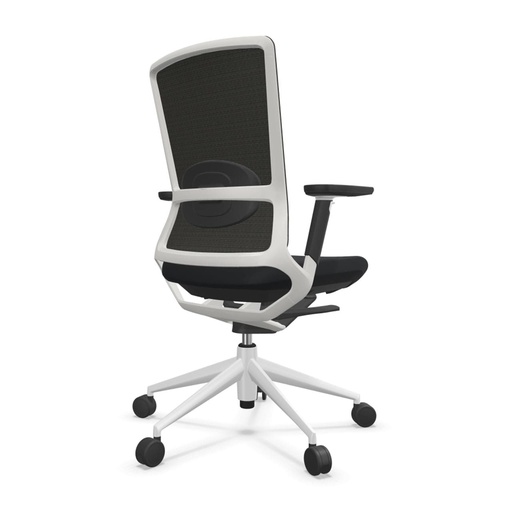 Silla TNK 500 30 malla Express Actiu  con estructura blanca