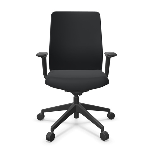 Silla A+S Work 50 negra tapizada Express Actiu