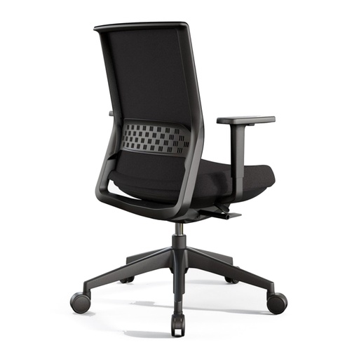 Silla Stay 50 tapizada Express Actiu con estructura negra
