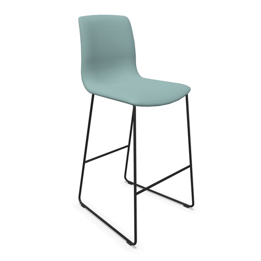Taburete Noom 50 con base patín tapizado integral