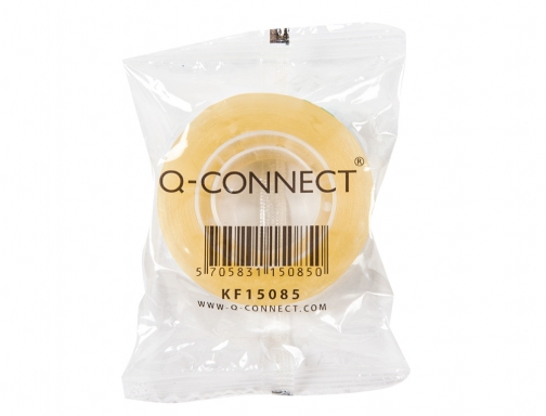 Cinta adhesiva transparente Q-Connect 33 m x 12 mm
