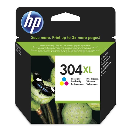 Cartucho de tinta original HP 304XL color