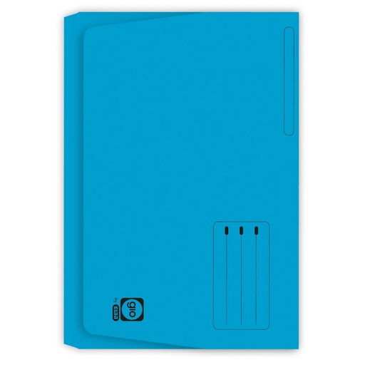 Subcarpeta Pocket Folio 320 g/m² azul Gio (Paquete 25 unidades)