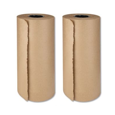 Bobina de papel kraft marrón 31 cm x 150 m (Caja 2 unidades)