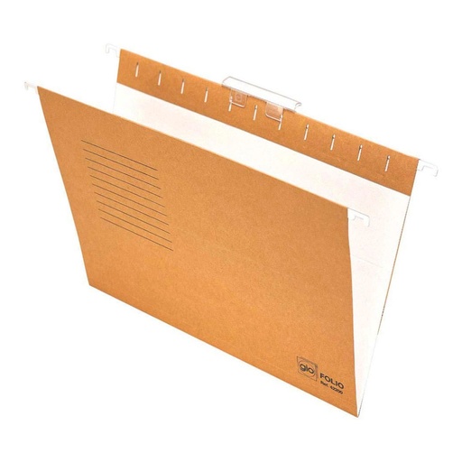 Carpeta colgante bicolor Folio con visor superior cristal Gio (Caja 25 unidades)