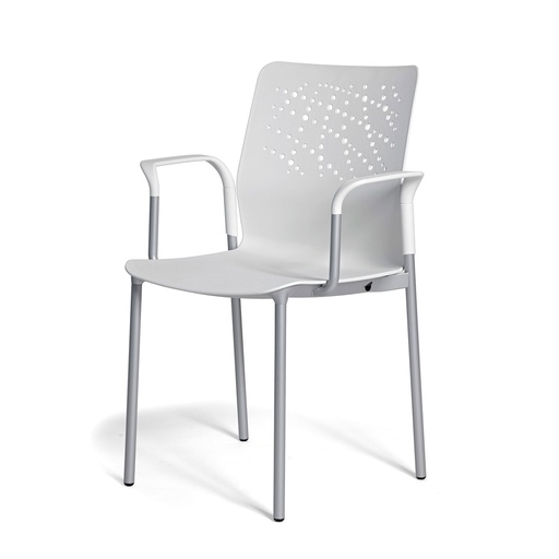 Silla Urban Block 10 con 4 patas de acero y carcasa de plástico