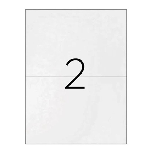 Etiquetas adhesivas A4 210 x 148,5 mm Q-Connect (Caja 100 hojas)