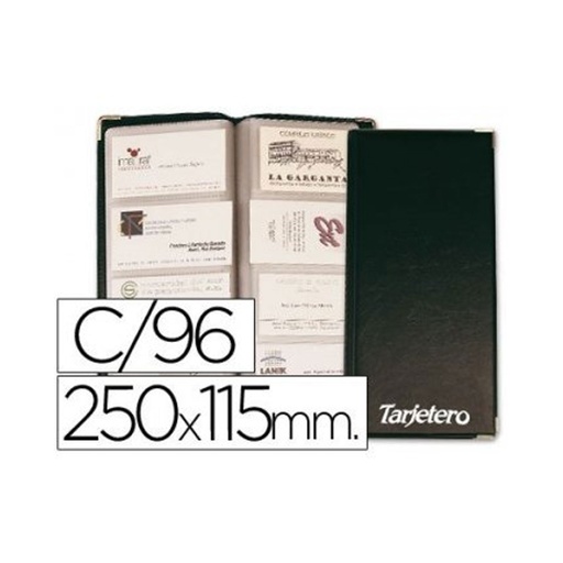 Tarjetero 250 x 115 mm negro