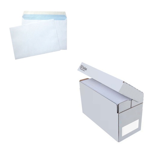 Sobre blanco 190 x 250 mm Sam (Caja 250 unidades)