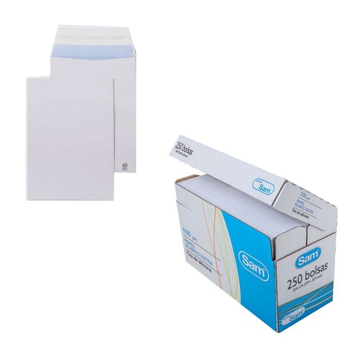 Bolsa blanca 229 x 324 mm Sam (Caja 250 unidades)