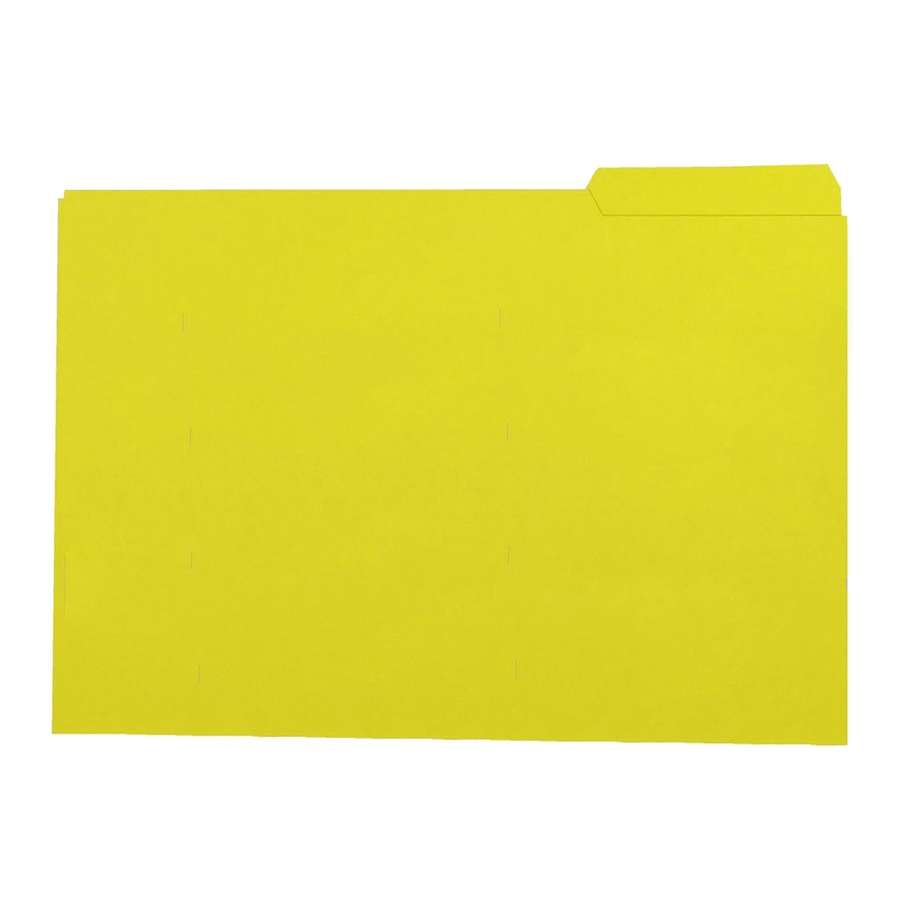 Subcarpeta con pestaña derecha Folio 250 g/m² amarillo Gio (Paquete 50 unidades)