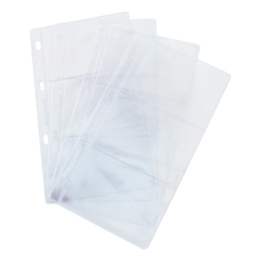 Funda multitaladro portatarjetas 2/3 PVC Grafoplás (Pack de 10)