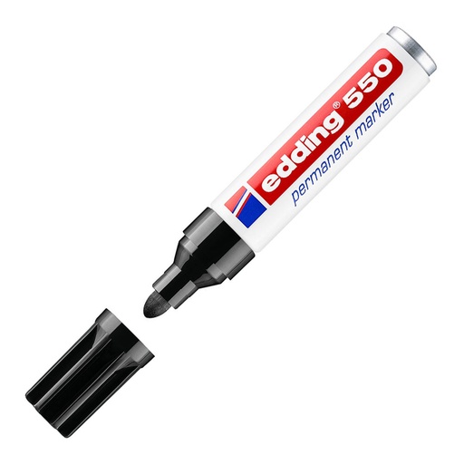Rotulador permanente Edding 550 negro