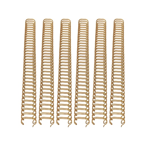 Wire-O bronce 14,3 mm nº9 3:1 (Caja 50 unidades)