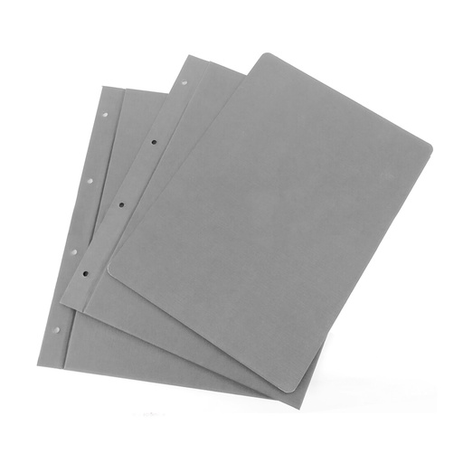 Carpeta de tornillos A4 gris Geltex (Pack 5 unidades)
