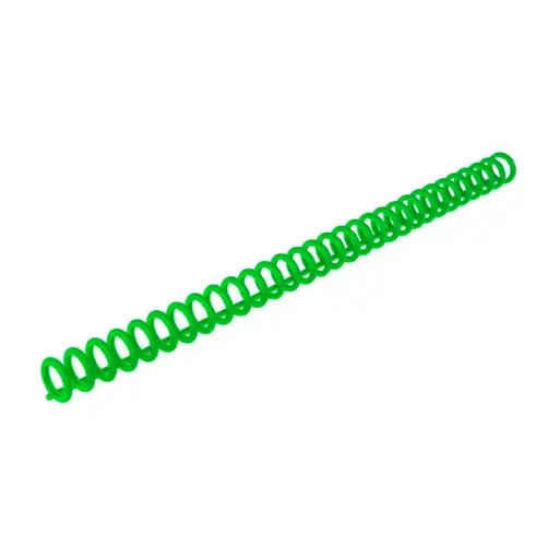 Espiral de plástico verde 8 mm 4:1 (Caja 100 unidades)