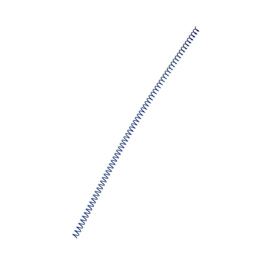 Espiral metálico azul 6 mm 5:1 (Pack de 10)